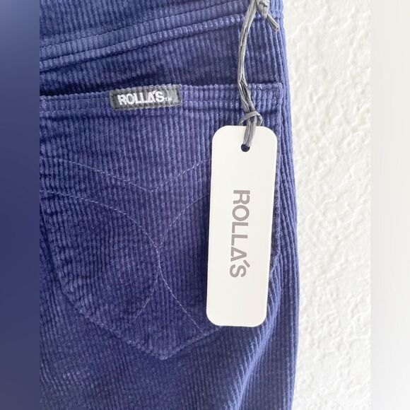 ROLLA'S Eastcoast flare corduroy in Navy. Boho 70’s inspired bell bottoms 27 NWT - Picture 7 of 11